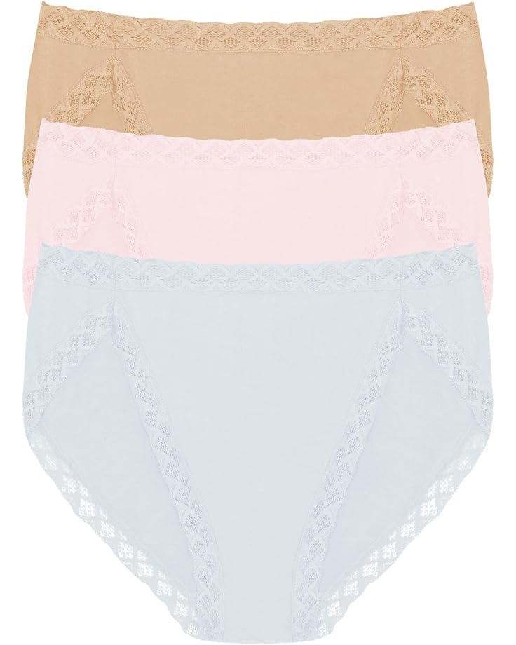

Женское нижнее белье Natori Bliss French Cut 3-pack, Quarry/Pink Sky/Cafe