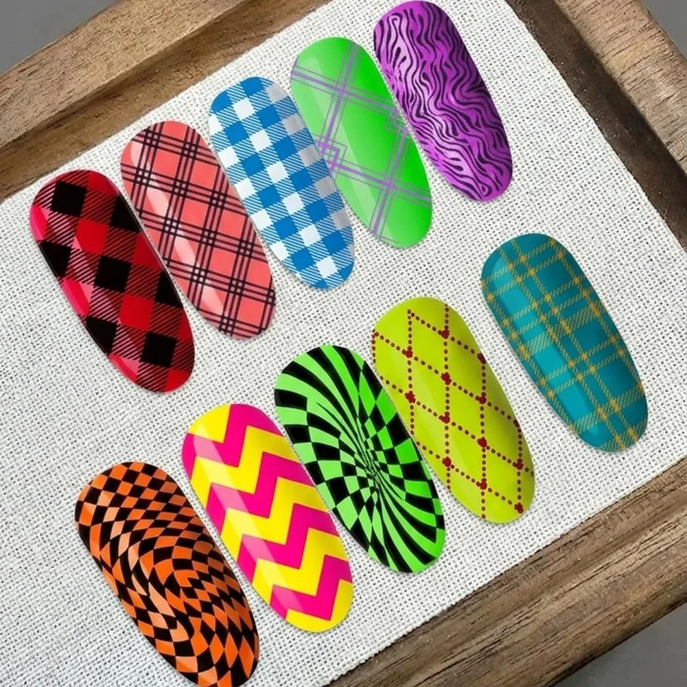 Набор из 4 пластин для стемпинга ногтей из нержавеющей стали No brand, Mixed Shapes-1 — фото 4