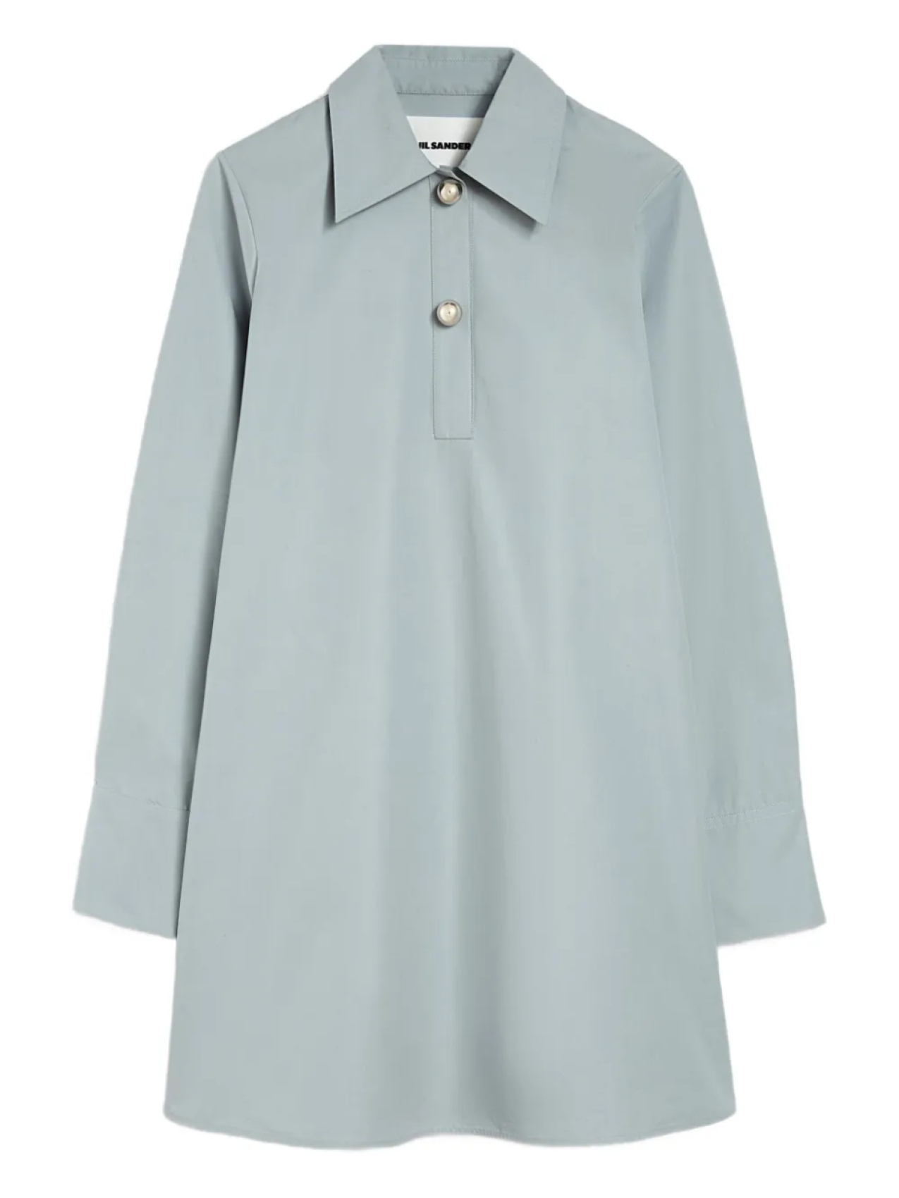 

Платье-поло из хлопка Jil Sander, синий