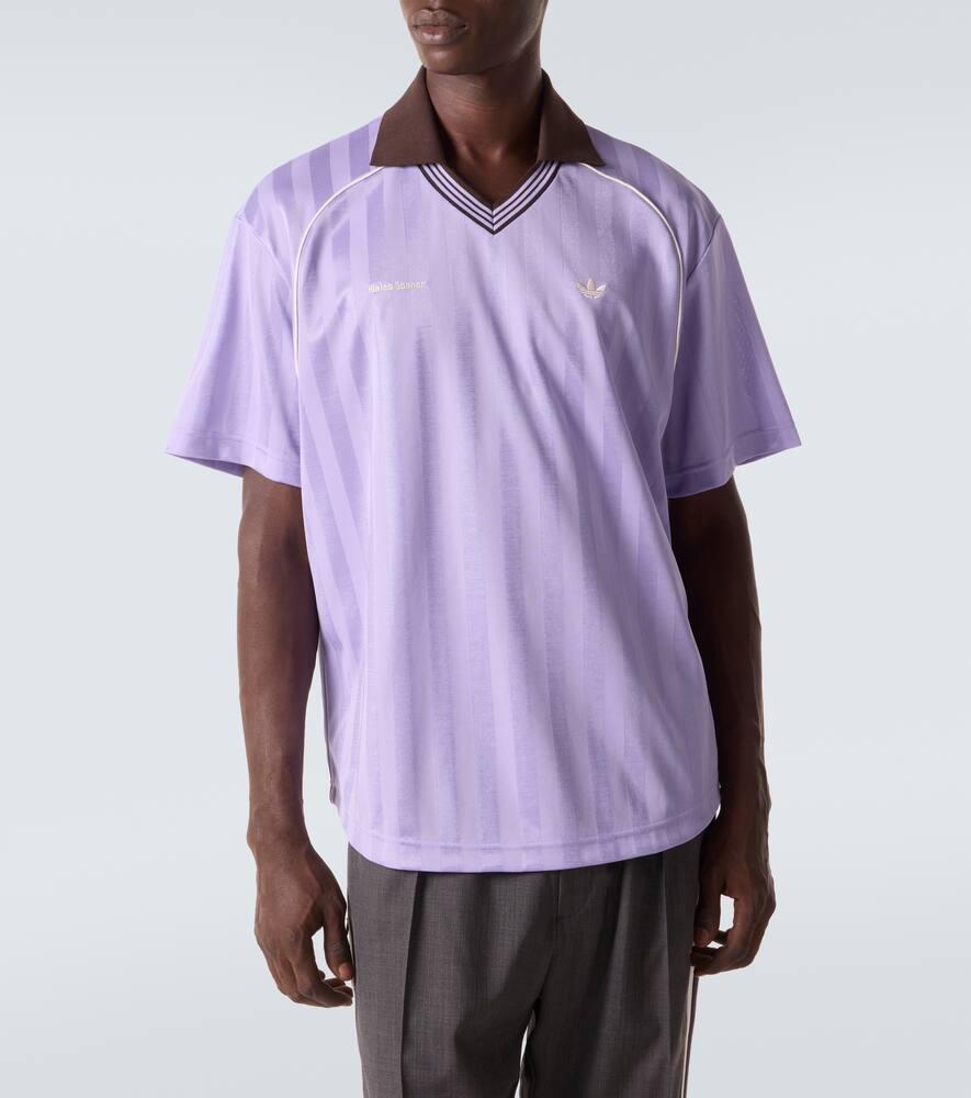 Поло Wales Bonner в полоску Adidas, Light Purple — фото 3