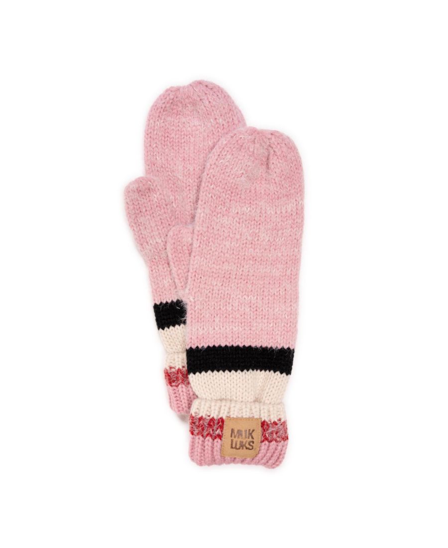 

Женские ребристые варежки с рисунком ресниц MUK LUKS, Bloom marl
