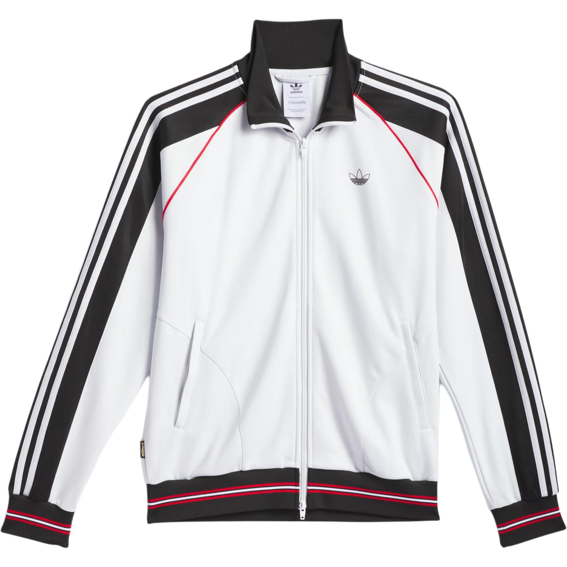 Куртка Tyshawn японская версия мужская Adidas Originals, белый/черный/красный