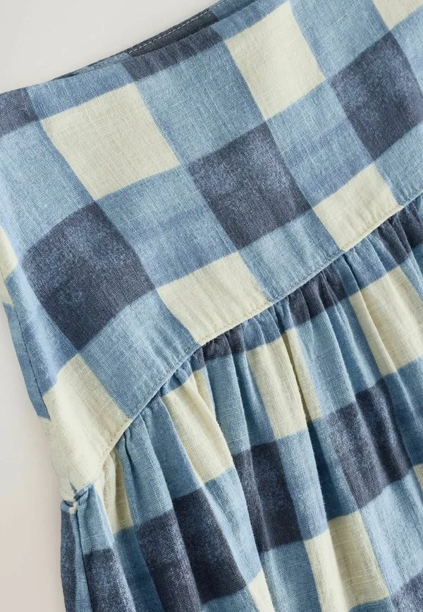 Длинная юбка Next, Blue Ecru Gingham — фото 2