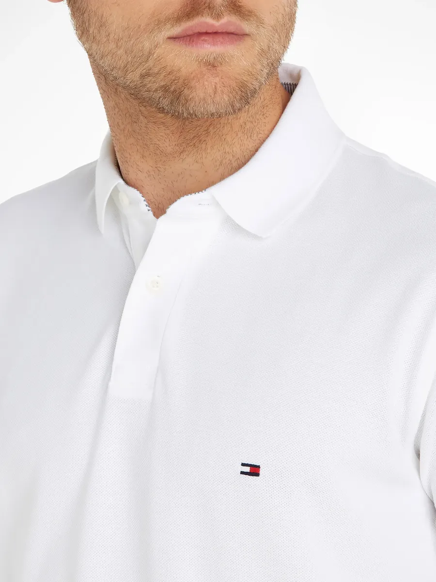 Рубашка-поло Tommy Hilfiger "1985 REGULAR POLO" из высококачественного хлопкового пике, белый — фото 3