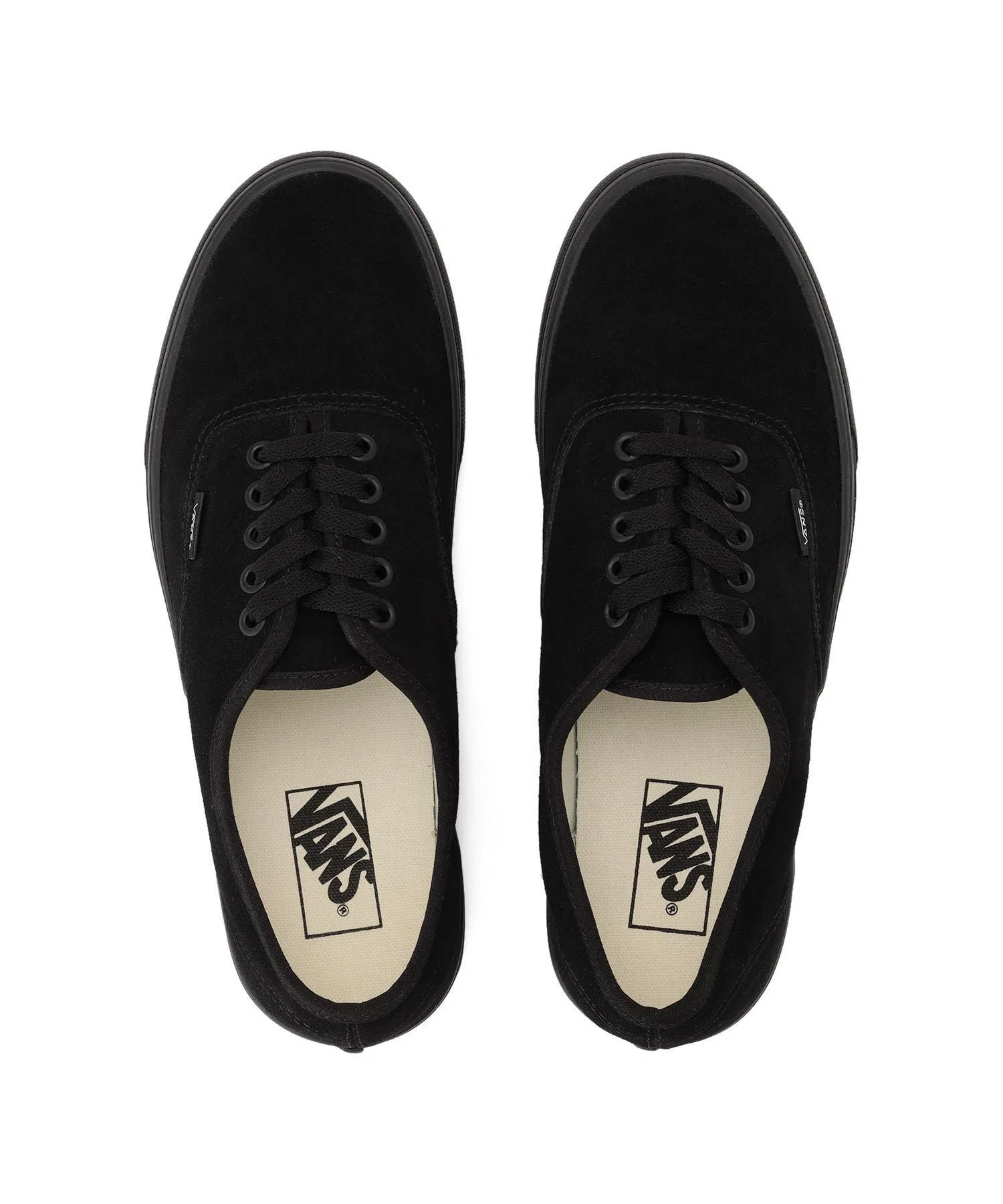 Унисекс кроссовки VANS AUTHENTIC из замши чёрные — фото 4