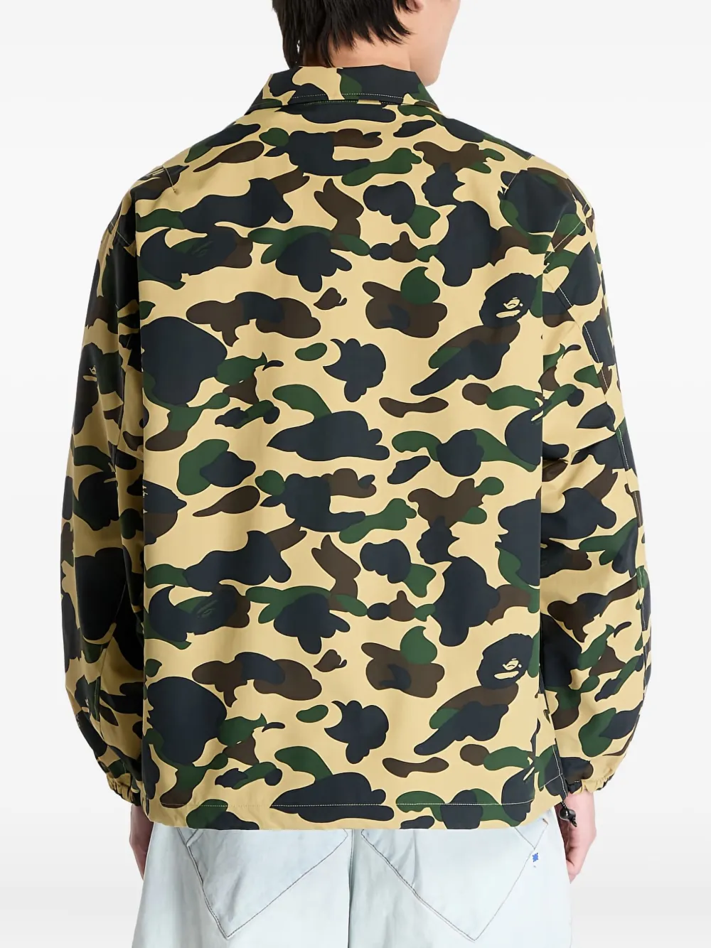 Куртка с камуфляжным принтом и логотипом A BATHING APE, желтый — фото 4