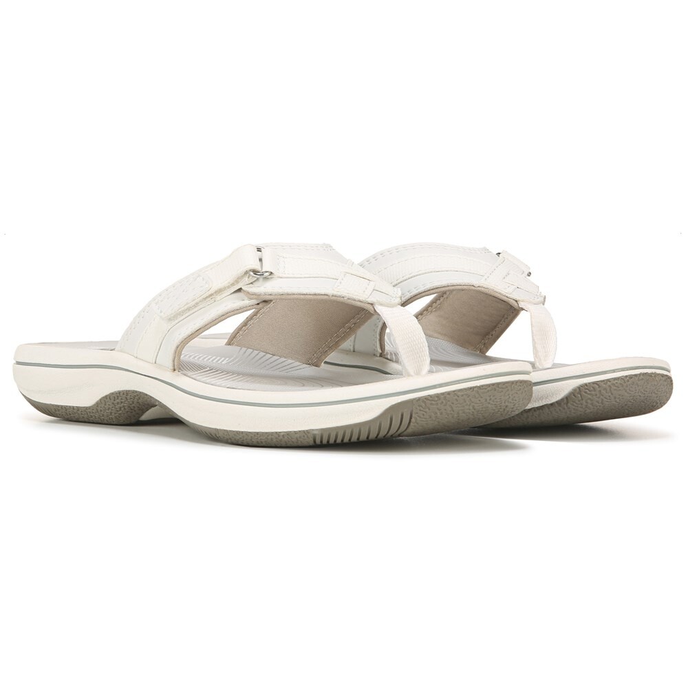 

Женские шлепанцы Breeze Sea Cloudsteppers Clarks, белый