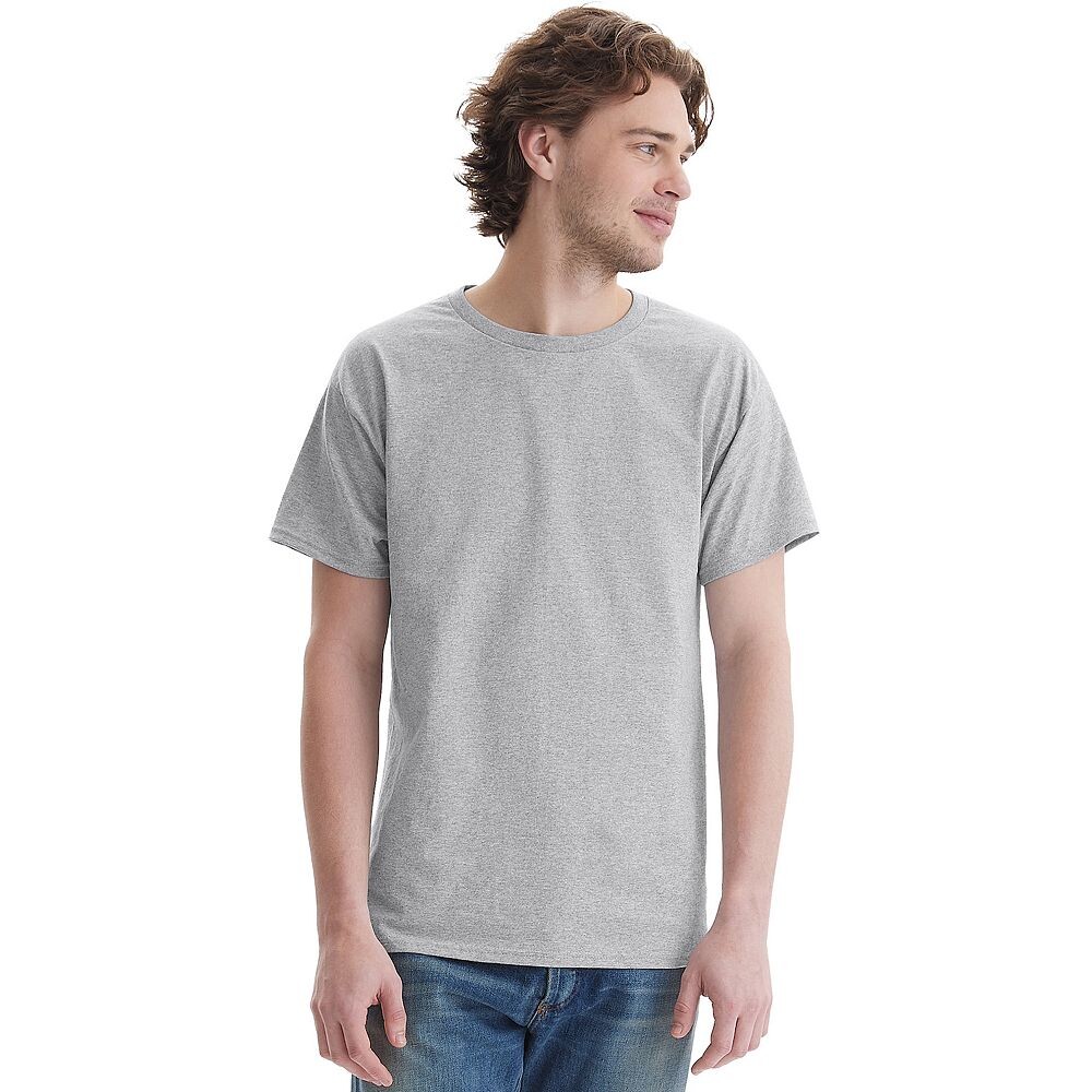 

Мужская хлопковая футболка Hanes Essentials (4 шт.), цвет Ash