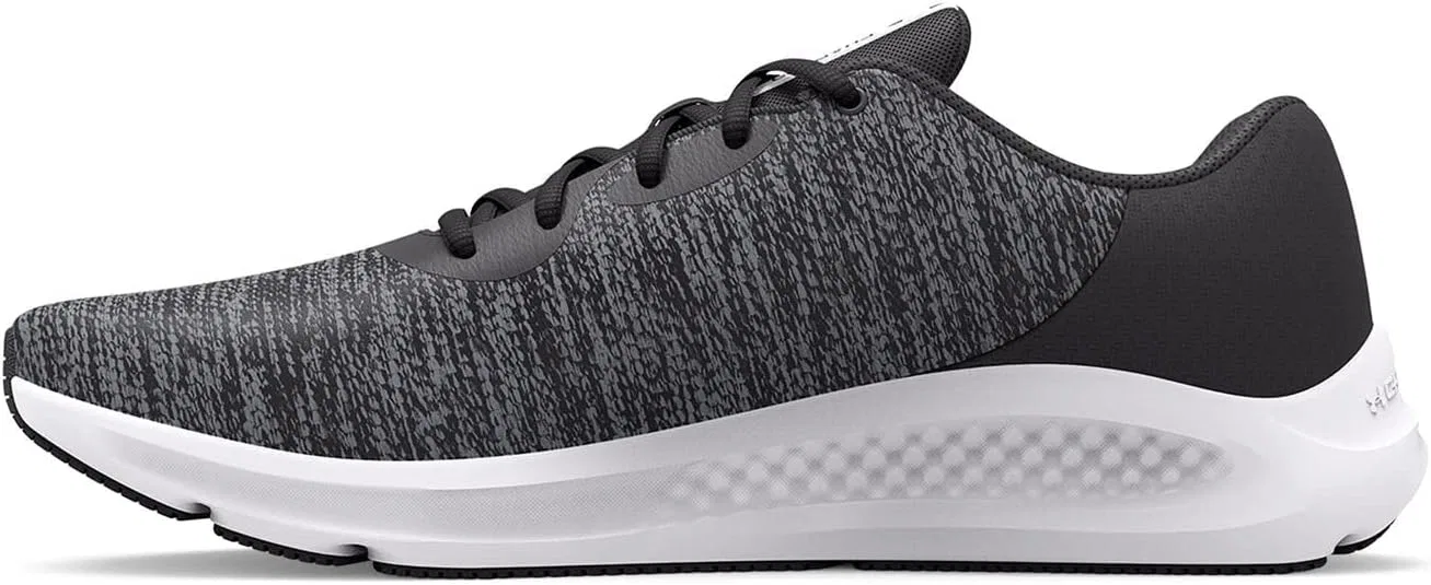 Мужские беговые кроссовки Under Armour UA Charged Pursuit 3 Twist, Jet Gray Jet Grey White — фото 3