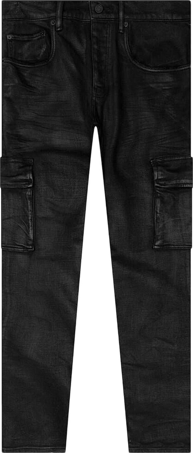

Брюки PURPLE BRAND Cargo Flare 'Black Resin', черный
