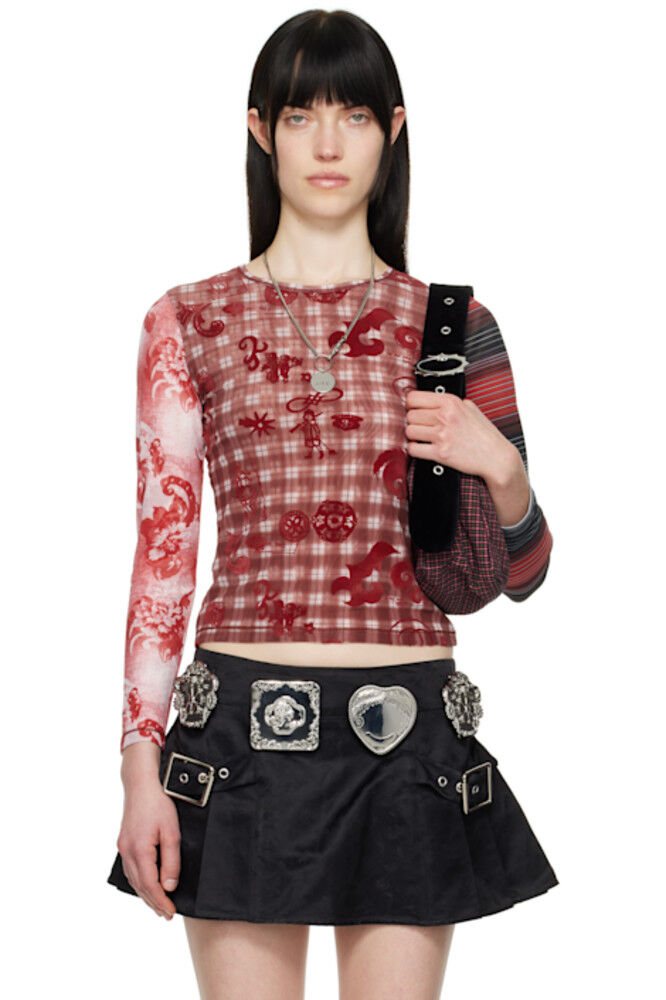 

Футболка с длинным рукавом Red Trigger Flocked Mesh Chopova Lowena