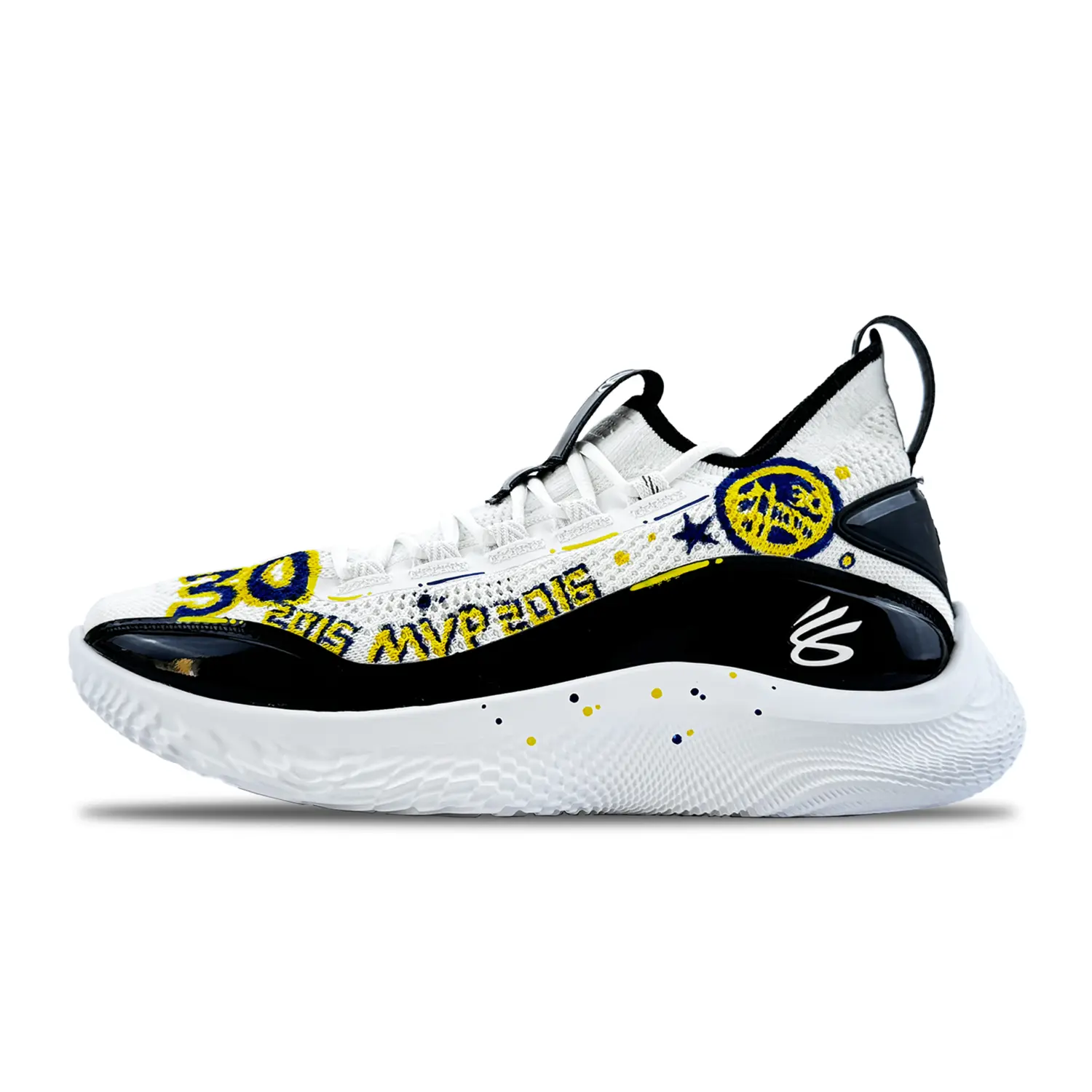

Under Armour Кроссовки баскетбольные Curry 8 MVP с амортизацией и противоскользящей подошвой, низкие, Unisex, черные