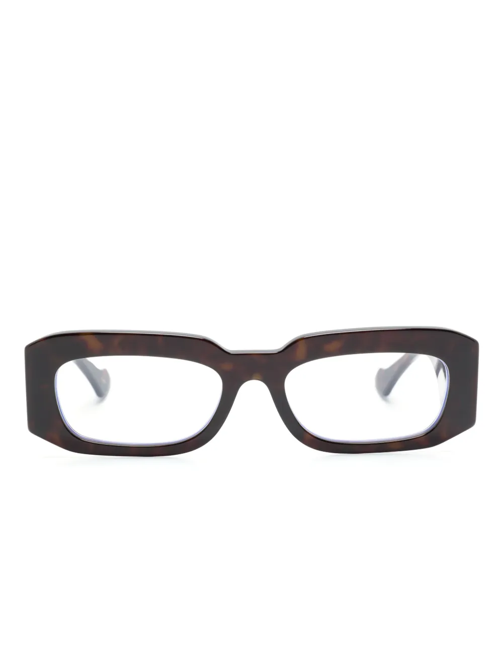 

Очки в прямоугольной оправе с логотипом Gucci Eyewear, коричневый