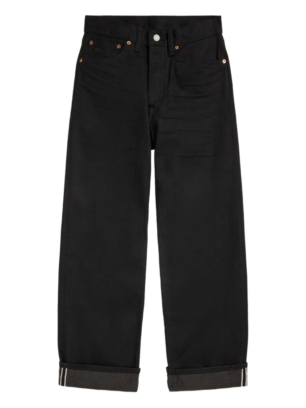 

Джинсы с завышенной талией Ralph Lauren RRL, черный