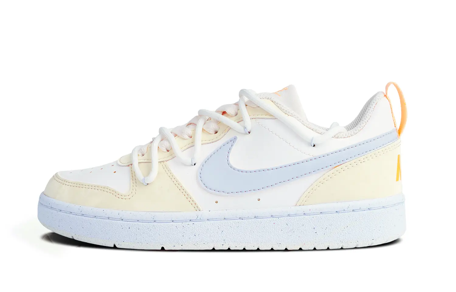 Кроссовки Nike Court Borough Skateboard Shoes Women's Low-Top Yellow Blue