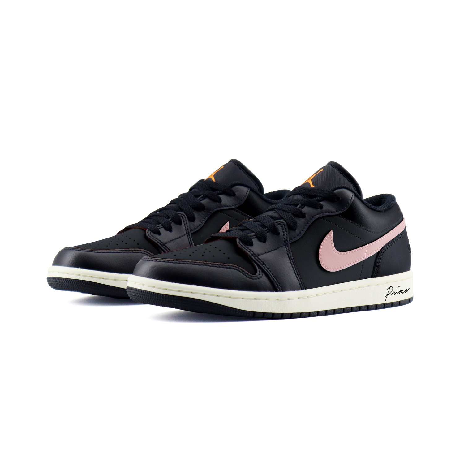 Air 1 Pink Abrasion Resistant низкие детские баскетбольные кроссовки для подростков Jordan, черный — фото 4