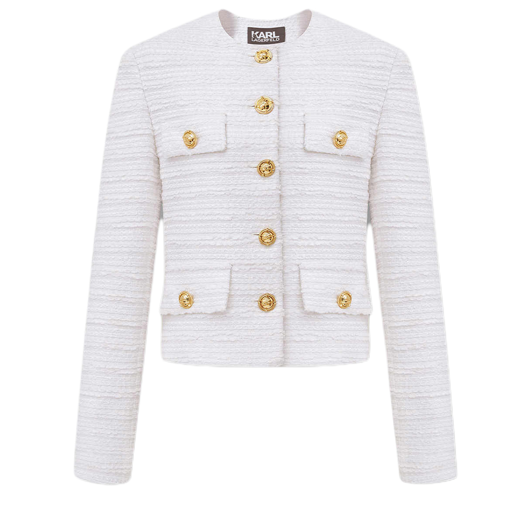 

Куртки и пальто KARL LAGERFELD SS24 Женские Белые KARL LAGERFELD / Karl Lagerfeld Jeans