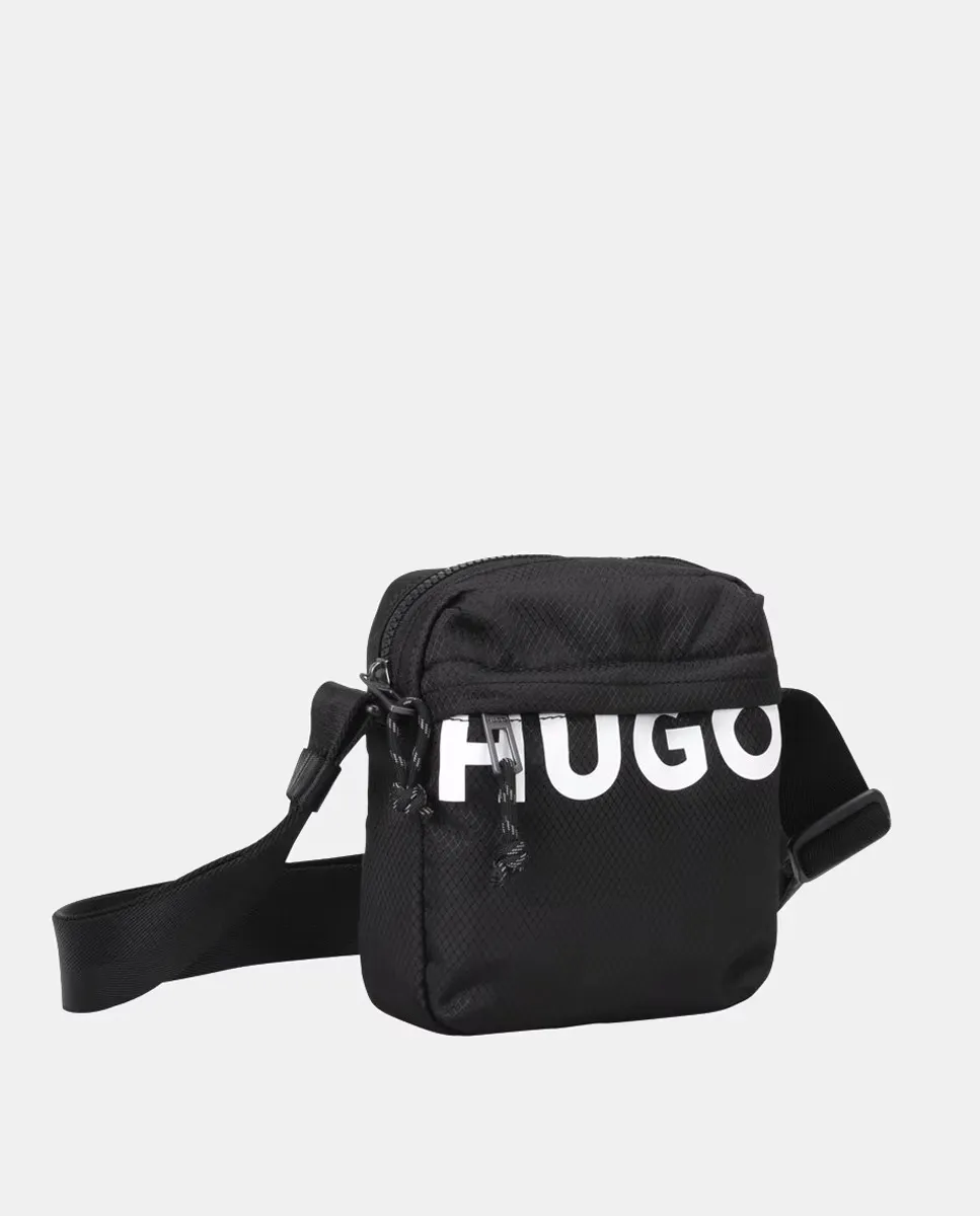 

Сумка через плечо с логотипом Hugo, черный