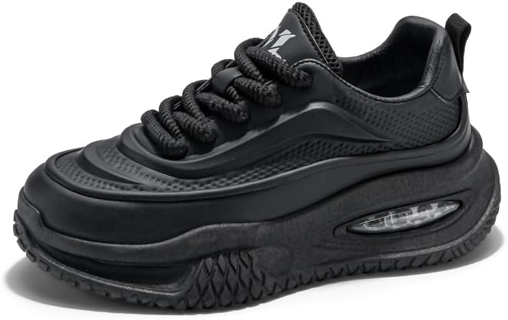 

Мужские стильные кроссовки в уличном стиле с контрастными вставками, удобные, противоскользящие, прочные с толстой подошвой, подходят для всех сезонов и видов активности Hhhchpm, черный