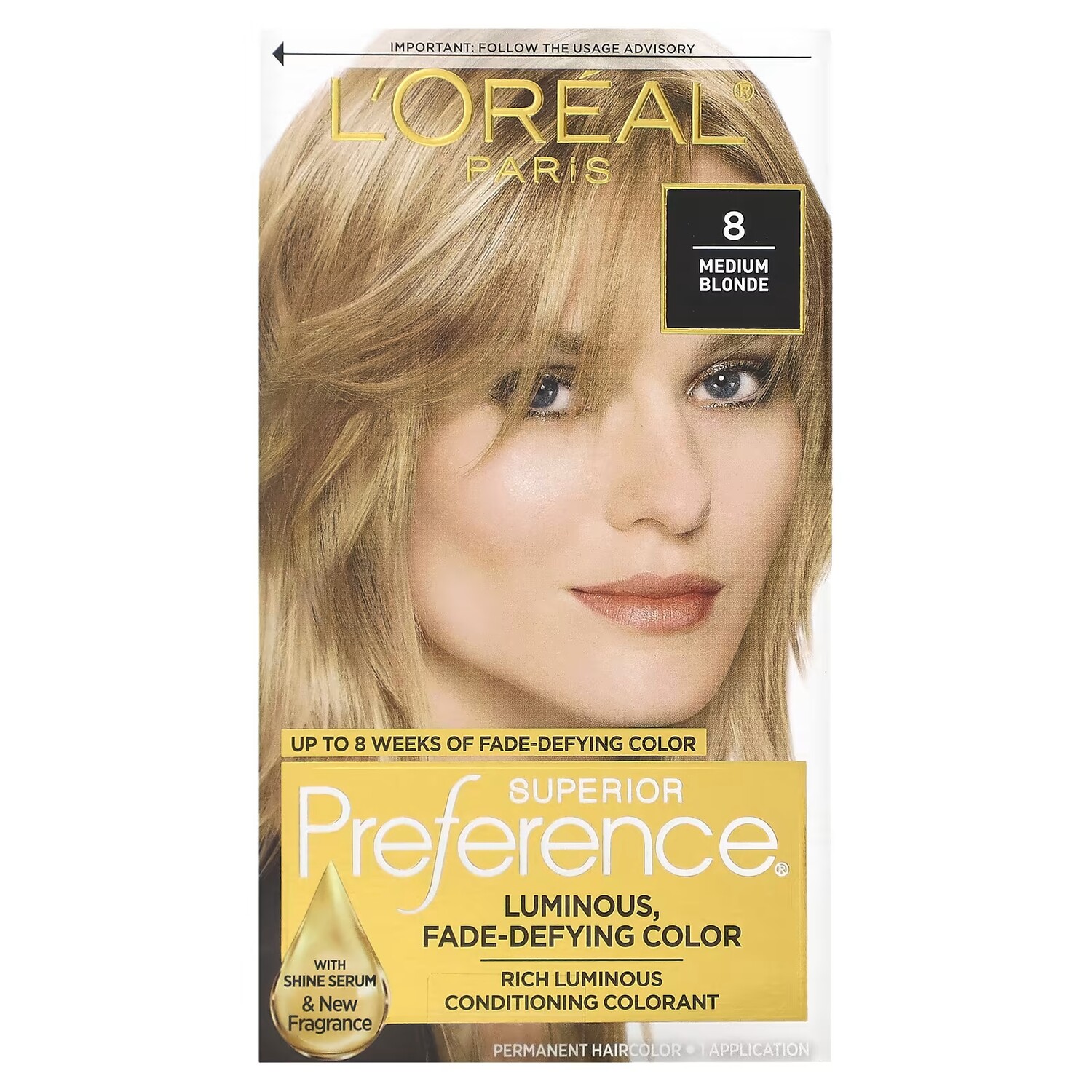 

Крем L'Oréal Superior Preference Luminous Fade-Defying Color 8 Medium Blonde