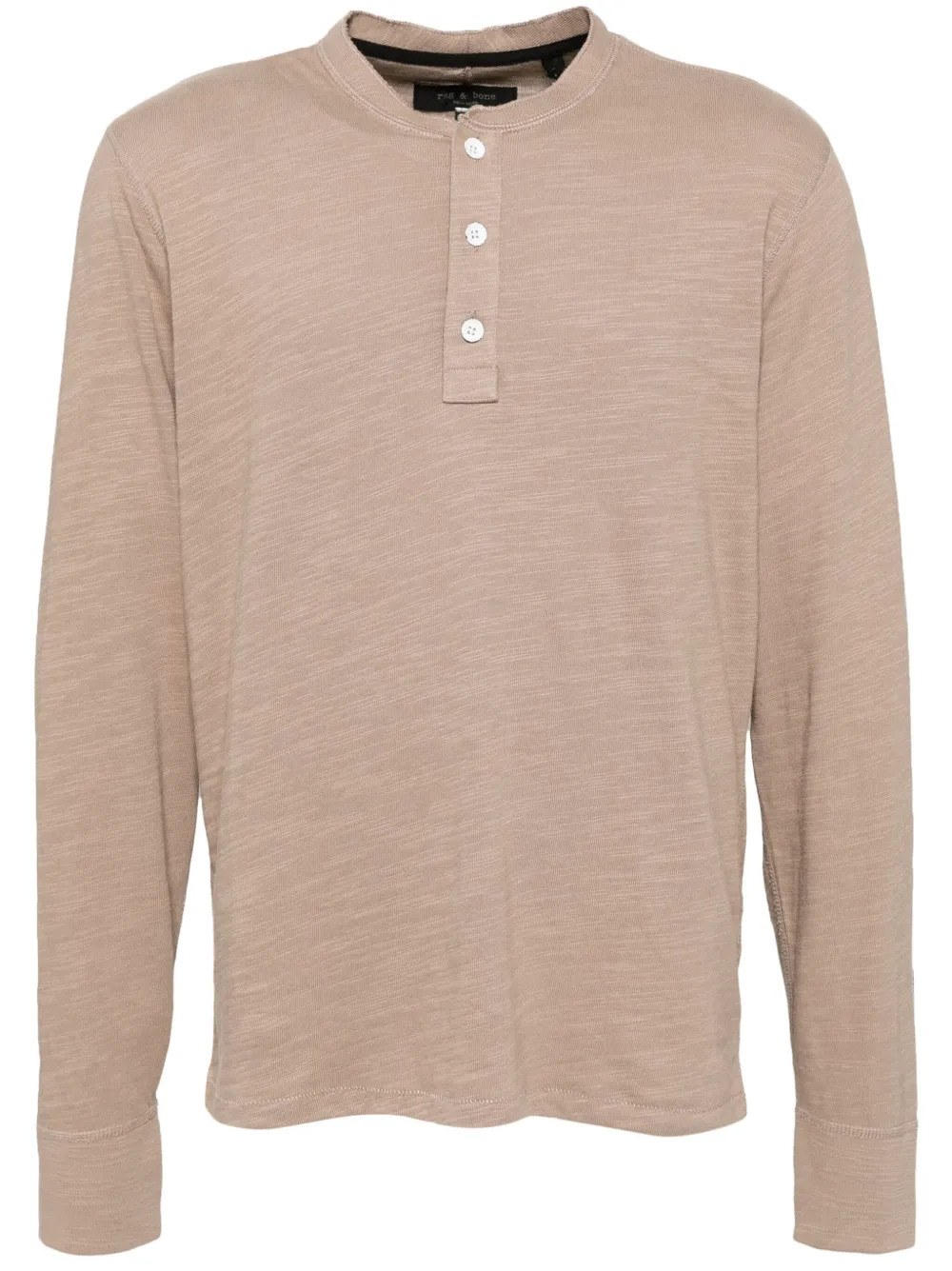 

Рубашка поло Classic Flame Henley rag & bone, нейтральный