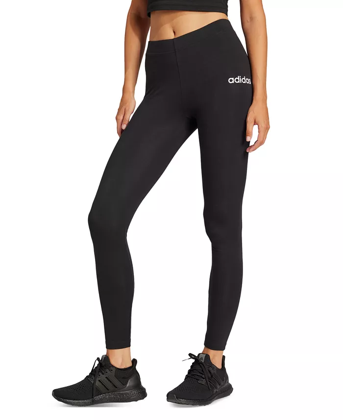 

Женские спортивные леггинсы Hip-Logo полной длины adidas, черный