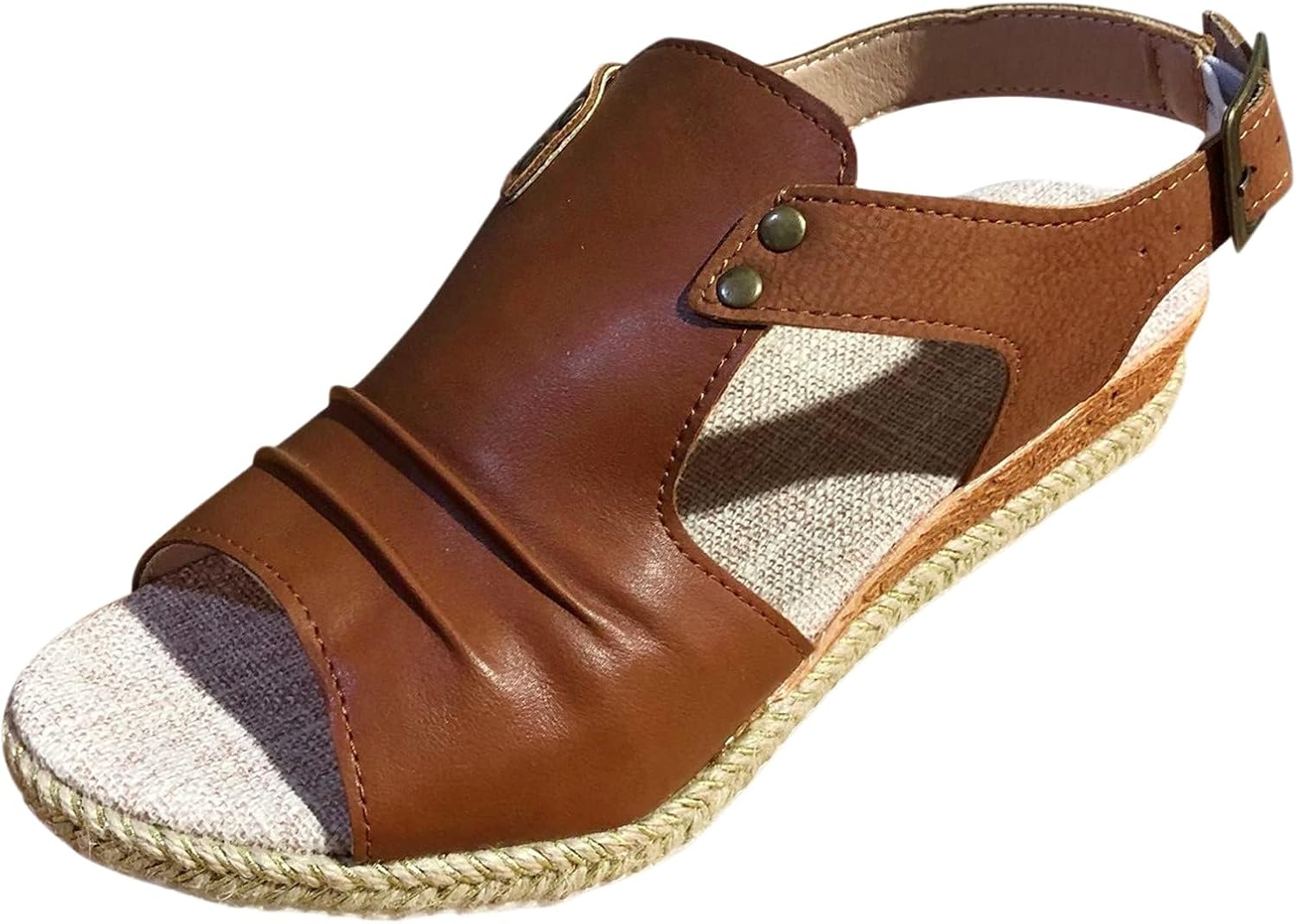 

Ортопедические сандалии на платформе для женщин Generic, коричневый