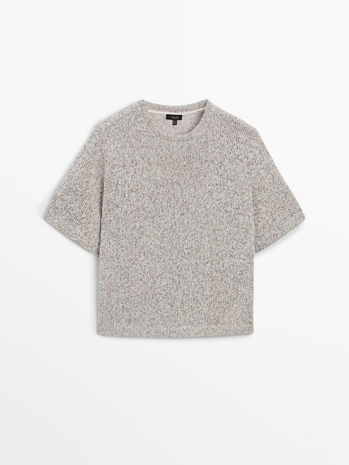

Футболка с короткими рукавами из 100% хлопка Massimo Dutti, коричневый