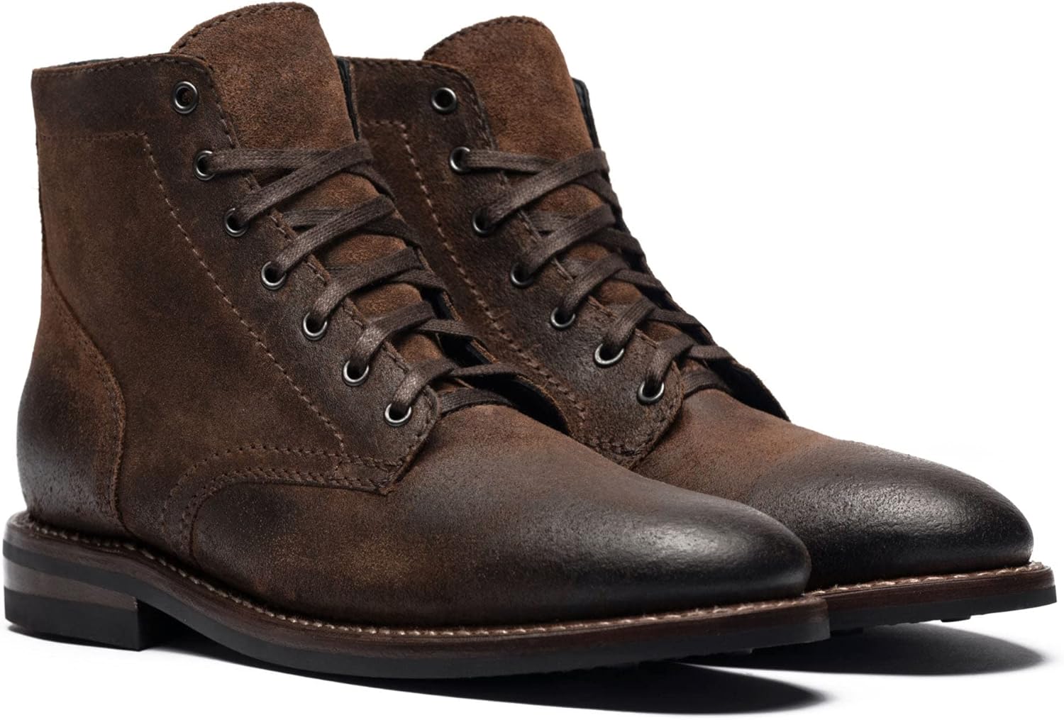Мужские ботинки до щиколотки Thursday Boot Company President, Mocha - No Speed Hooks — фото 2