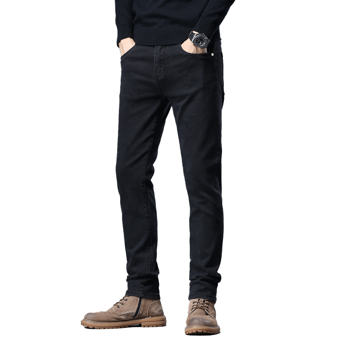 

Классические повседневные брюки Unisex Jeep, черный