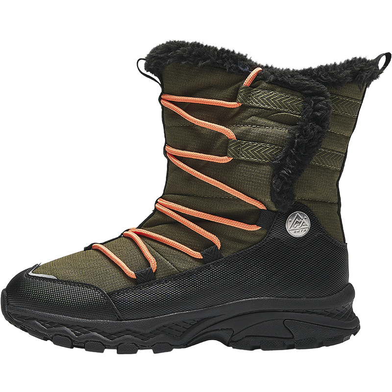 

Детские утепленные ботинки для младших школьников Antakids, burnt tea зеленый/черный