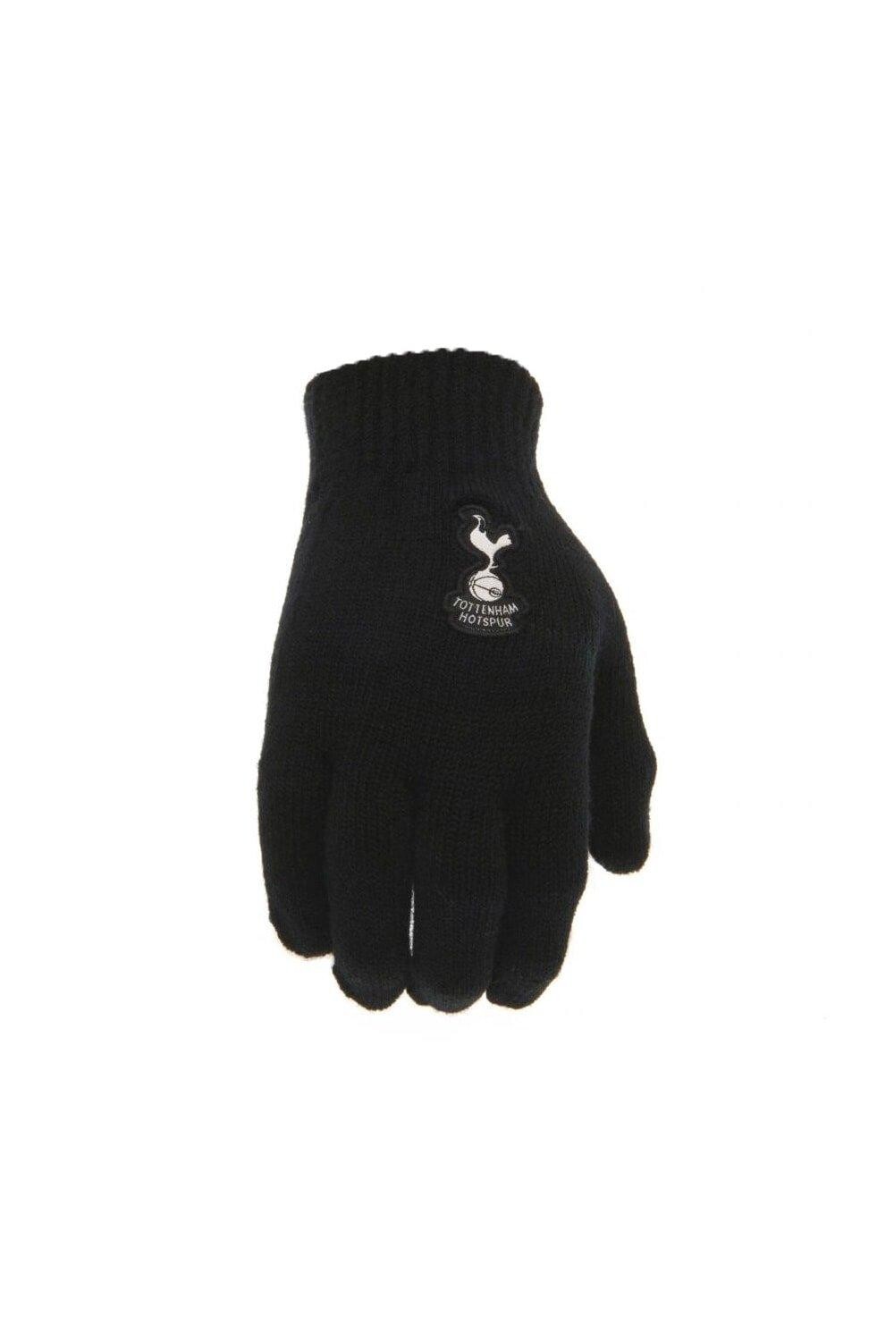 

Вязаные перчатки с гербом Tottenham Hotspur FC, черный