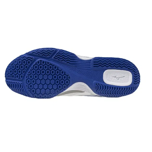 Кроссовки для настольного тенниса «Wave Medal 8 WIDE» от Mizuno, White X Blue — фото 3