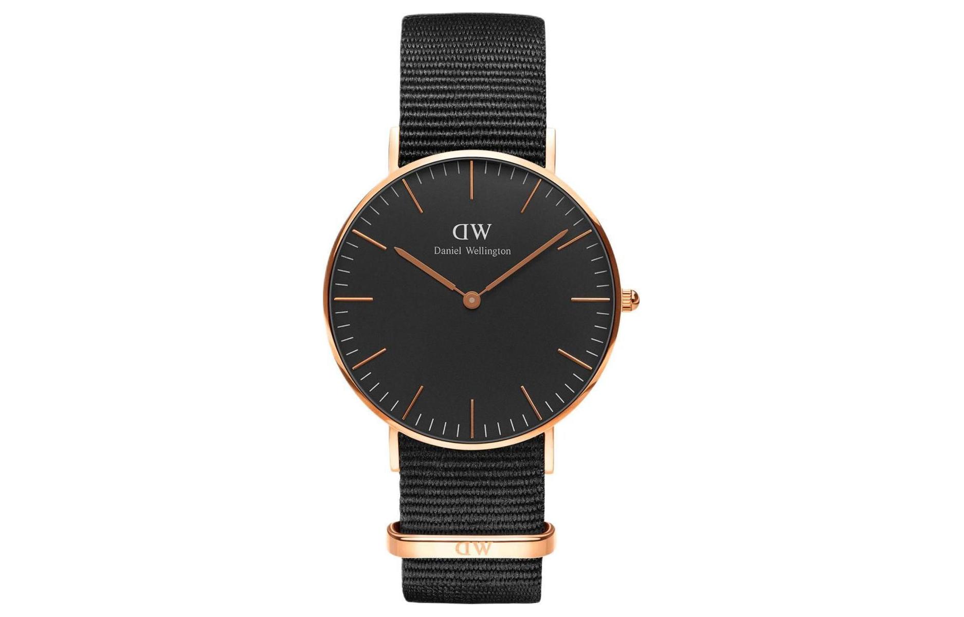 

DW/DanielWellington Часы Daniel Wellington DW Women's Watch Quartz Movement Nylon Strap 36mm Black Dial Women's Watch
