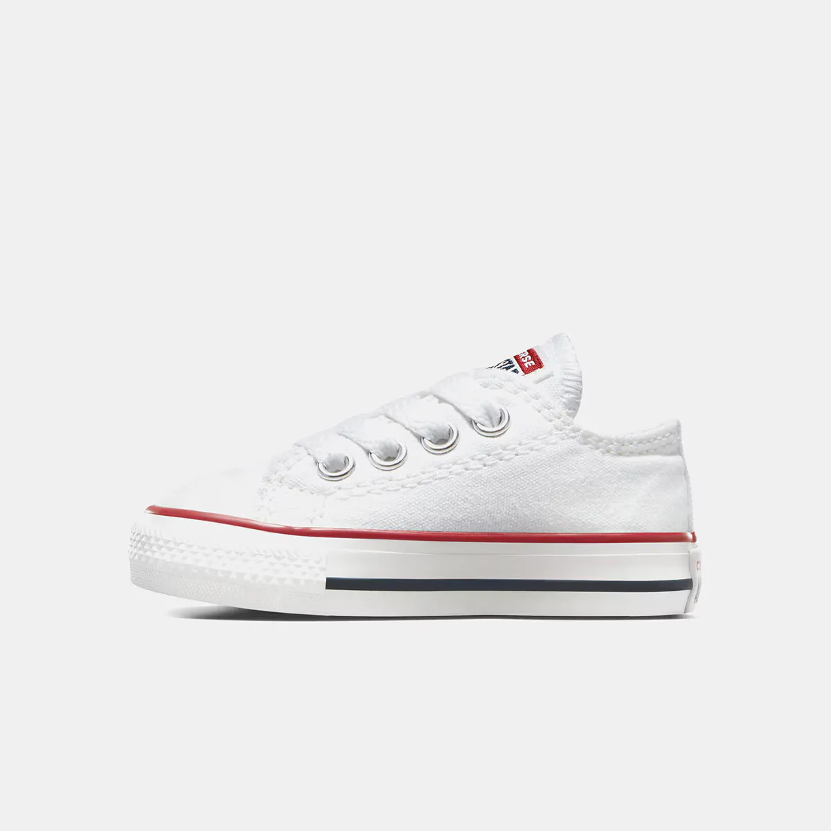 Converse Chuck Taylor All Star Low Canvas повседневные кеды для малышей/малышей, белый — фото 4
