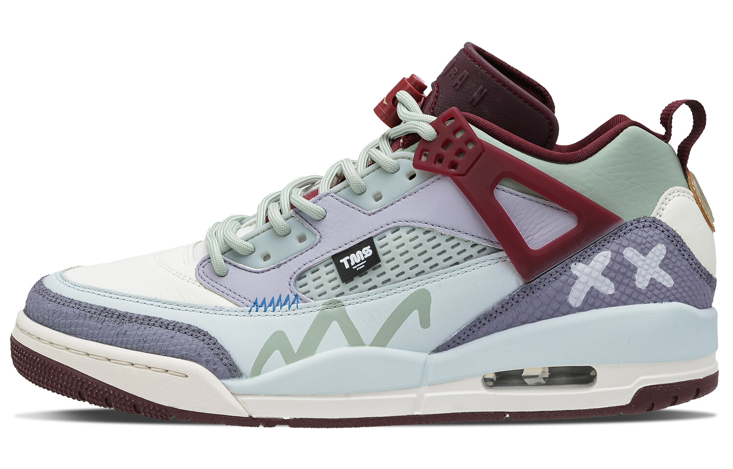 

Кроссовки Jordan Spizike Vintage Basketball Shoes Men Low-top Cyan/violet, фуксия/белый/черный