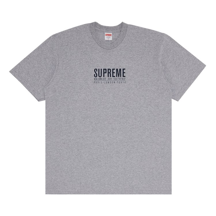 

Футболка Supreme Paris Tee, цвет Heather Grey