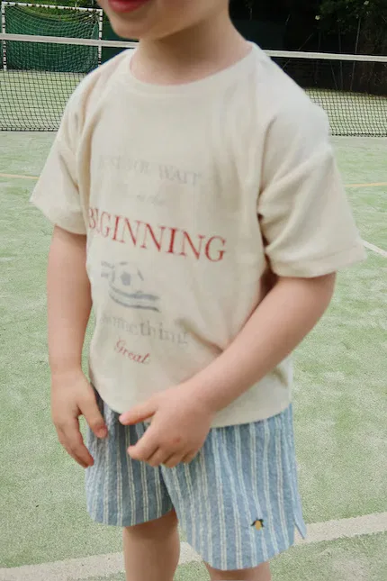 Футболка детская с коротким рукавом ITTY TEE GOTS Konges Sløjd, бежевый