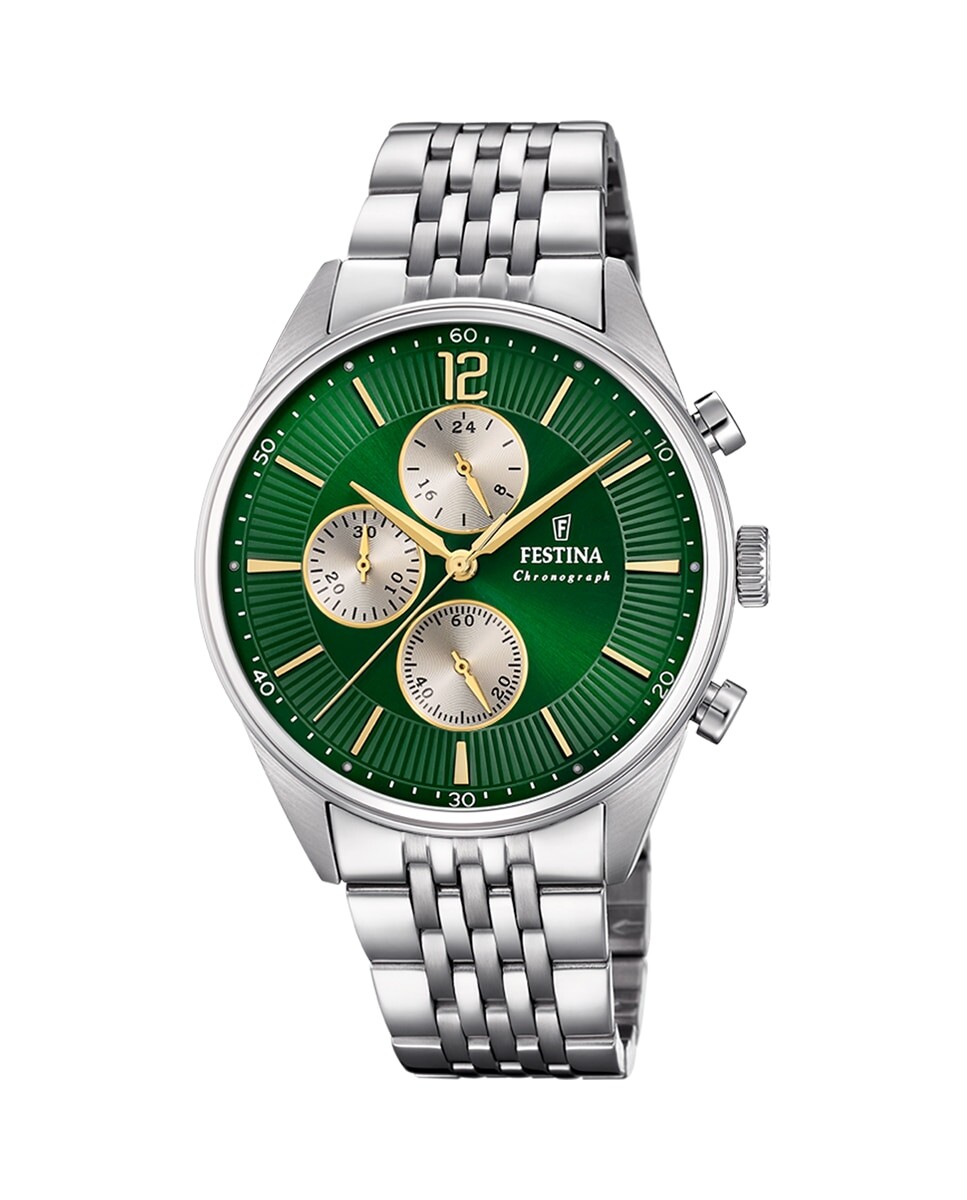 

F20285/9 Мужские часы Timeless Chronograph из серебряной стали Festina, серебро