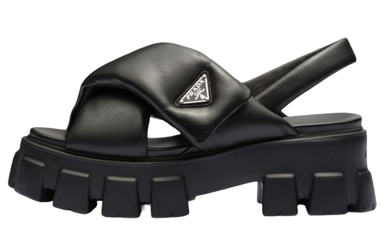 Женские сандалии Prada Monolith, черный