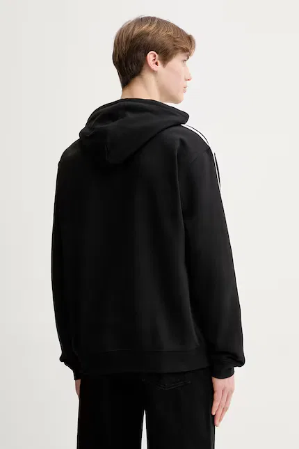 Худи с капюшоном тонкий трикотаж Adidas Originals, черный — фото 3