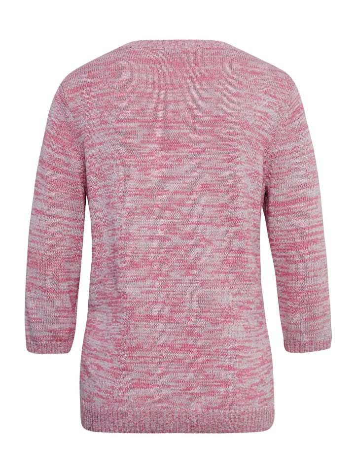 

Короткий размер: свитер с красивым ажурным узором цвета пыльной розы / узорчатый GOLDNER