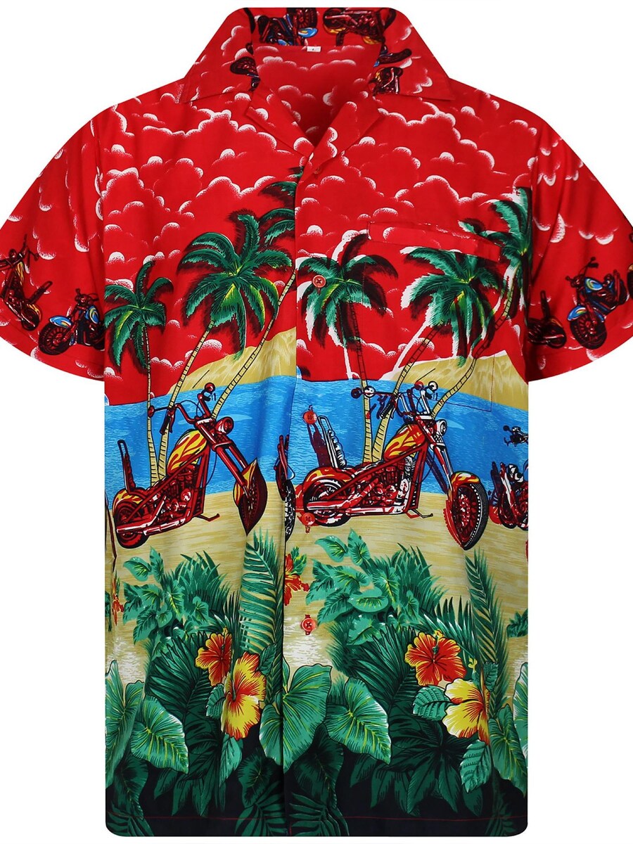 

Рубашка King Kameha Bike, красный