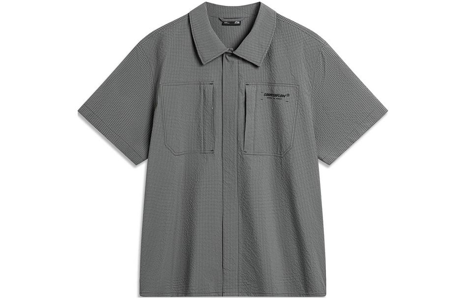 

Мужская рубашка LiNing, цвет «Гроза», Thunderstorm Gray