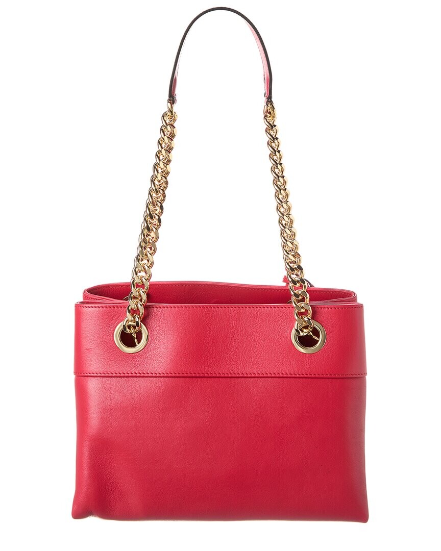 

Valentino by Mario Valentino Kali Кожаная сумка через плечо с тиснением, красный