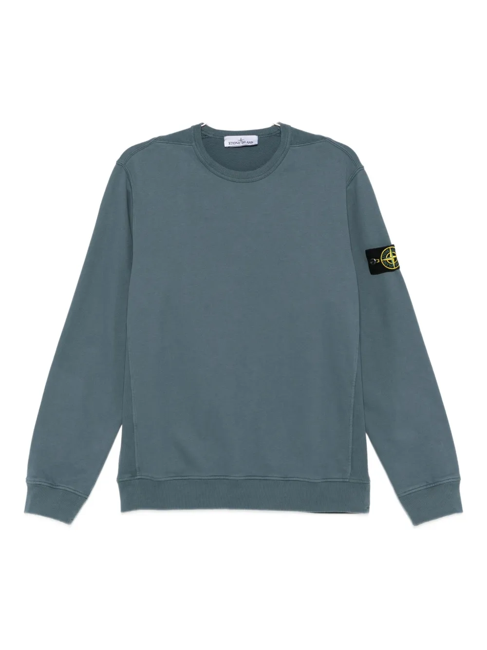 

Толстовка с круглым вырезом в рубчик Stone Island, синий