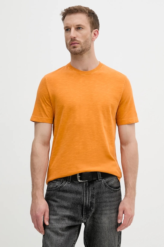 

Хлопковая футболка United Colors Of Benetton, оранжевый