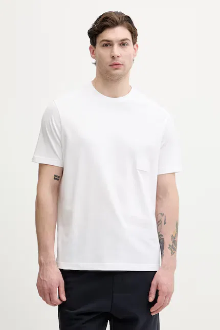 Футболка из мягкого хлопка TS_Structure BOSS Green, белый