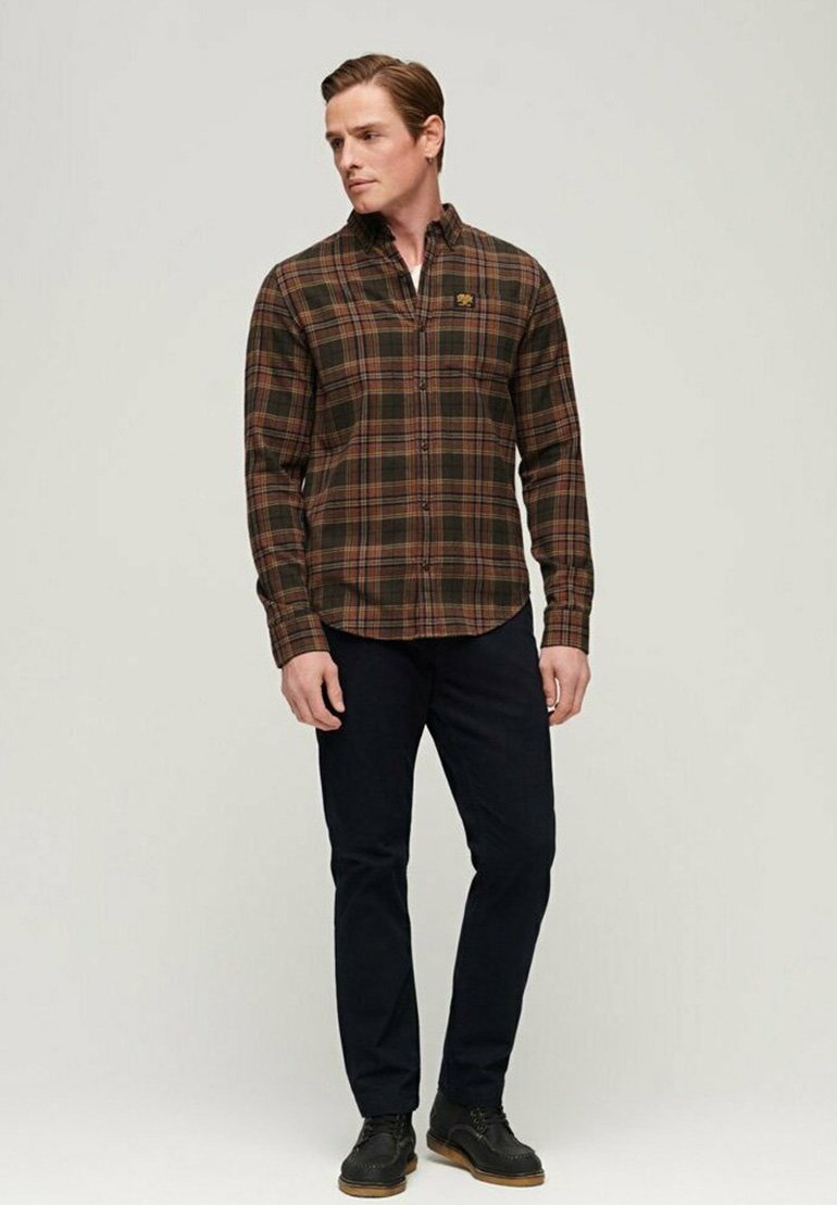 

Рубашка LONG SLEEVE LUMBERJACK Superdry, цвет drayton check olive