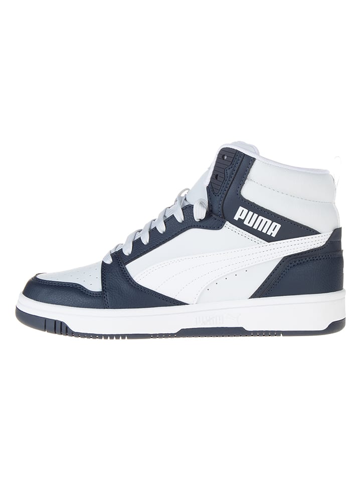 

Высокие кроссовки Rebound V6 Mid Puma, белый/темно-синий